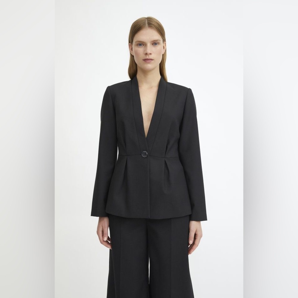 NWT $550 Rodebjer Wo Aiago Peplum Jacket - Black